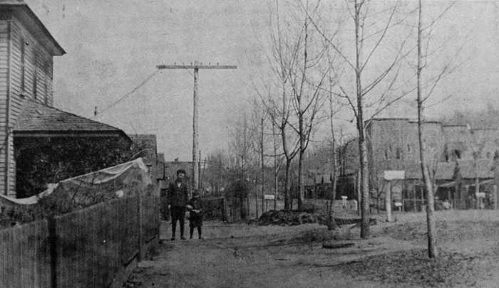 Street Scene in the Village of Avalon.