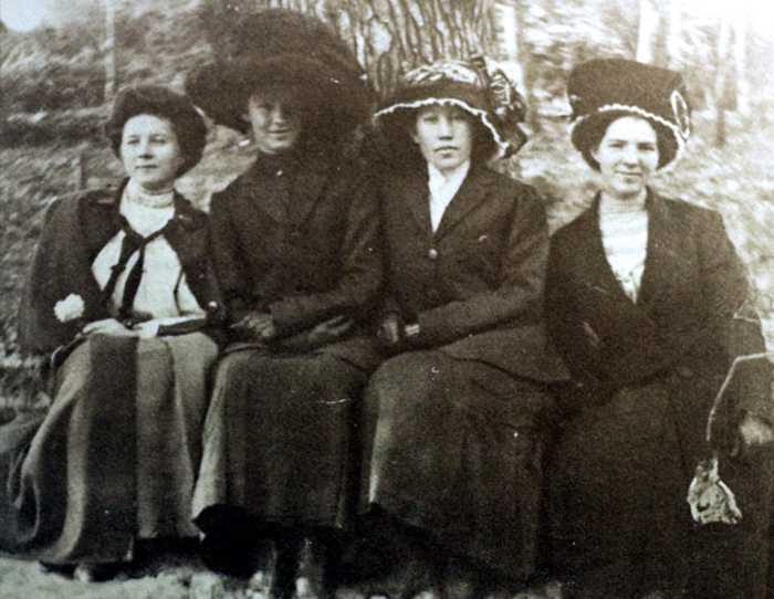 Young Ladies on Cedar Point Mountain.