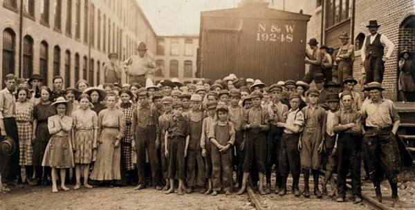 Workers at the Washington Mills. Fries, VA.