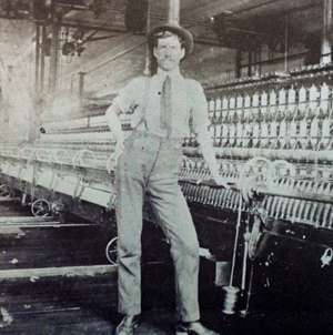 The Avalon Mills, Mule Spinning.